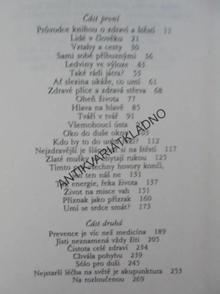 KŘÍŽOVKA ŽIVOTA, JOSEF JONÁŠ, ORIENTÁLNÍ MEDICÍNA, **an