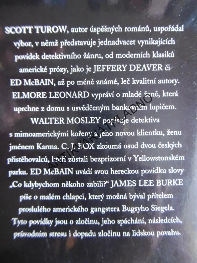NEJLEPŠÍ AMERICKÉ DETEKTIVNÍ POVÍDKY 2., SCOTT TUROW, **an