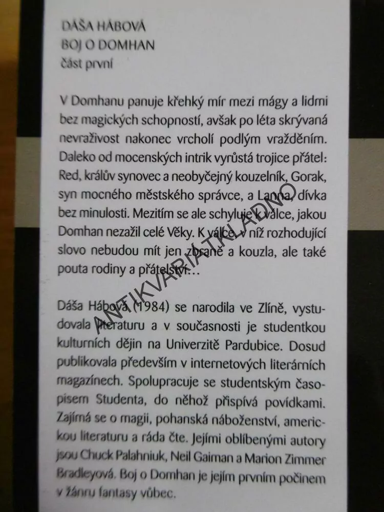 BOJ O DOMHAN, 1-2, DÁŠA HÁBOVÁ