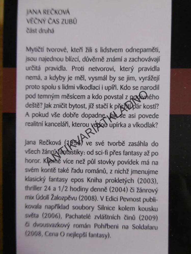 VĚČNÝ ČAS ZUBŮ, 1-2, JANA REČKOVÁ