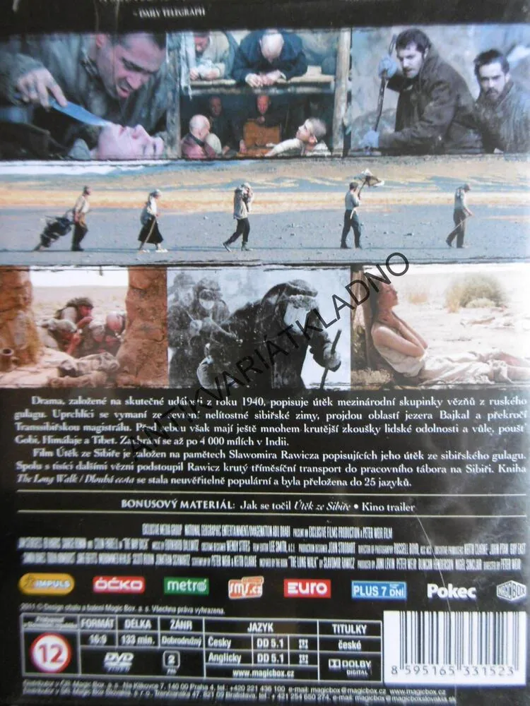 ÚTĚK ZE SIBIŘE, DVD FILM 