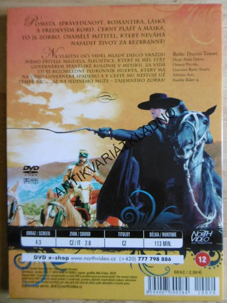 ZORRO, ALAIN DELON, DVD FILM