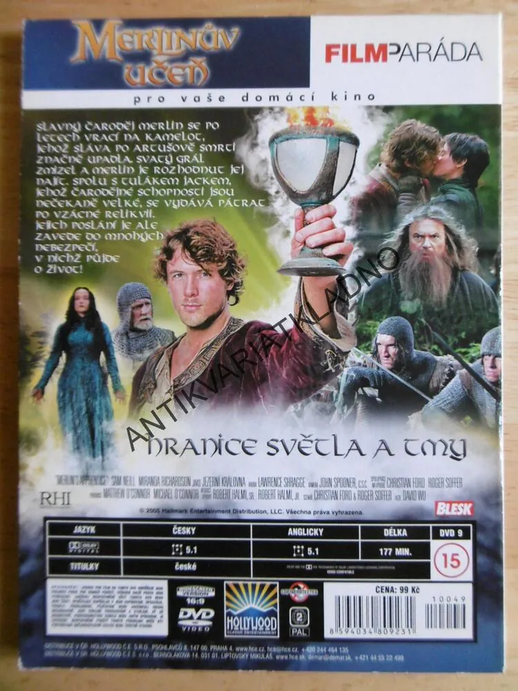 MERLINŮV UČEŇ, HLEDÁNÍ SVATÉHO GRÁLU, DVD FILM