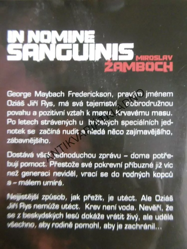 IN NOMINE SANGUINIS, MIROSLAV ŽAMBOCH