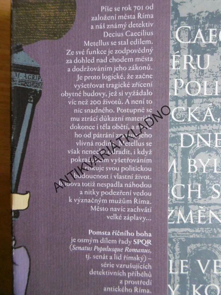 SPQR POMSTA ŘÍČNÍHO BOHA, 8., JOHN MADDOX ROBERTS, **an