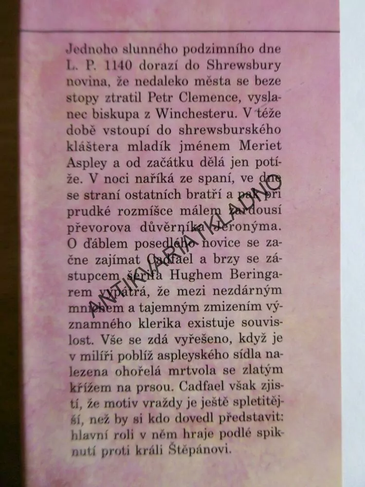 ĎÁBLŮV NOVIC, 8. PŘÍPAD BRATRA CADFAELA, ELLIS PETERSOVÁ, **an