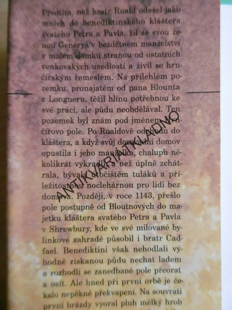 HRNČÍŘOVO POLE, 17. PŘÍPAD BRATRA CADFAELA, ELLIS PETERSOVÁ, **an
