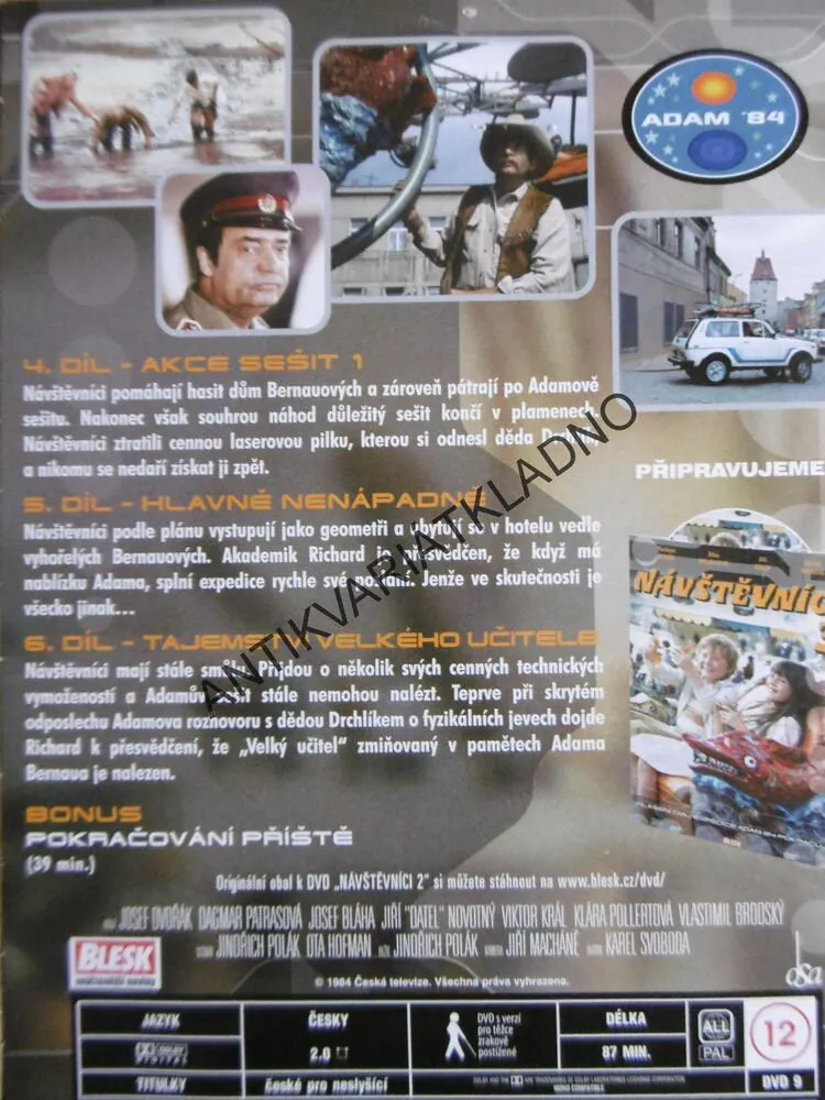 NÁVŠTĚVNÍCI, 1-5, DVD FILM SERIÁL