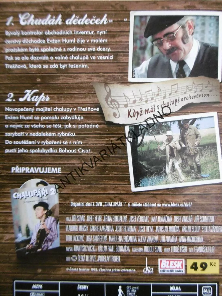 CHALUPÁŘI, 1-6, DVD FILM SERIÁL