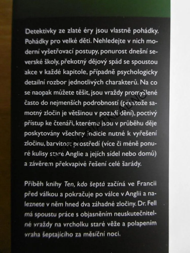 TEN, KDO ŠEPTÁ, JOHN DICKSON CARR,
