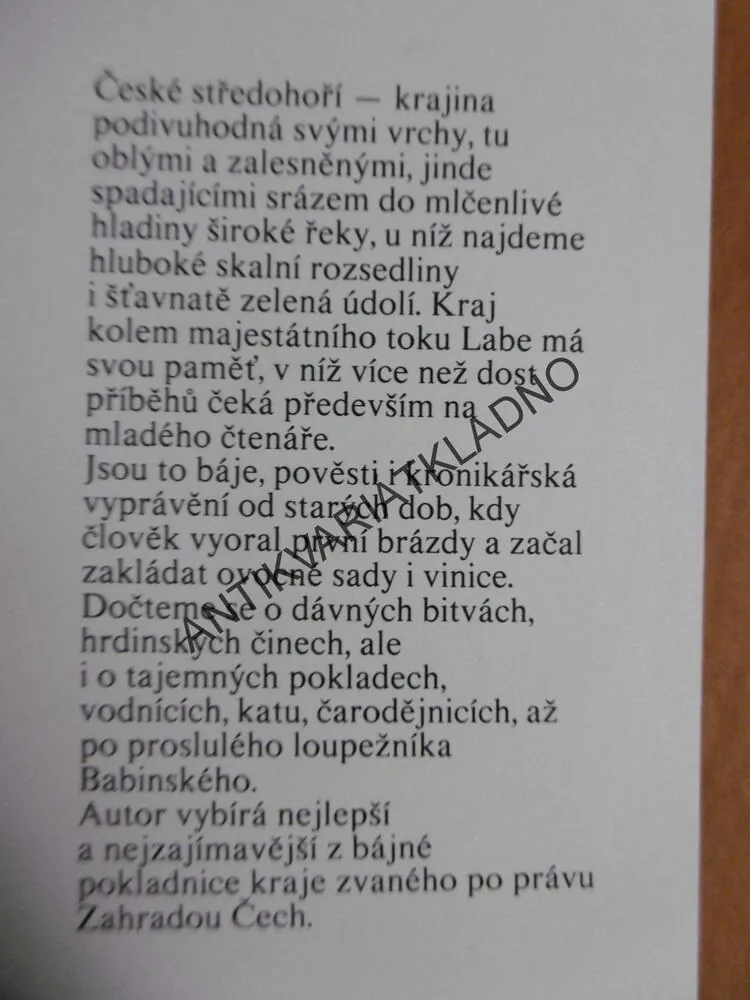 ZLATÁ KVOČNA, BÁJE, POVĚSTI, ČESKÉHO STŘEDOHOŘÍ