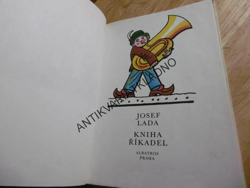 KNIHA ŘÍKADEL, JOSEF LADA,1978, **an