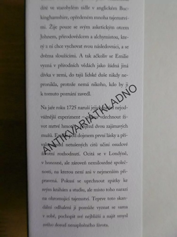 ALCHYMISTOVA DCERA, KATHARINE MCMAHONOVÁ, **an