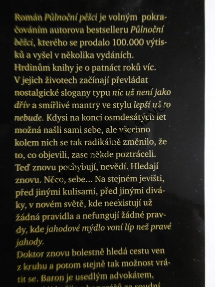 PŮLNOČNÍ PĚŠCI, ZDENĚK ZAPLETAL