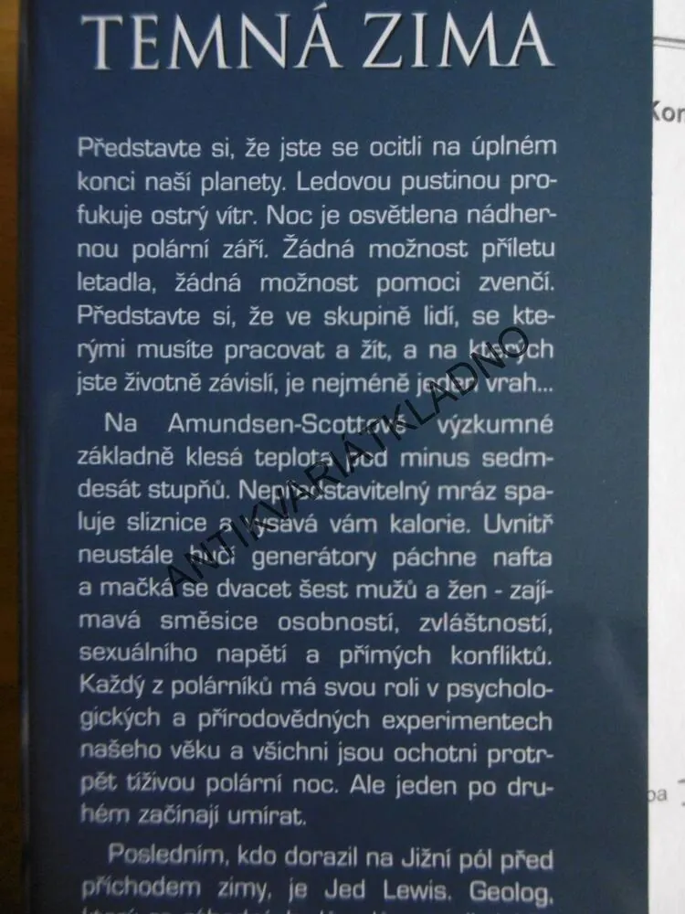 TEMNÁ ZIMA, WILLIAM DIETRICH, **an