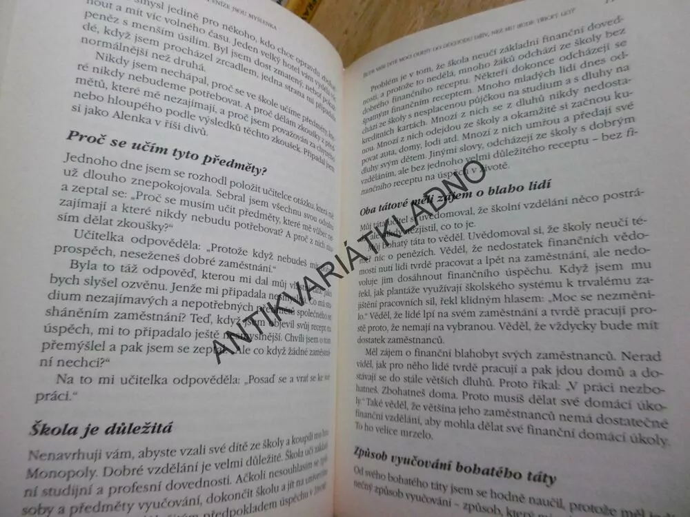 BOHATÉ DÍTĚ CHYTRÉ DÍTĚ, BOHATÝ TÁTA RADÍ , KIYOSAKI, **an