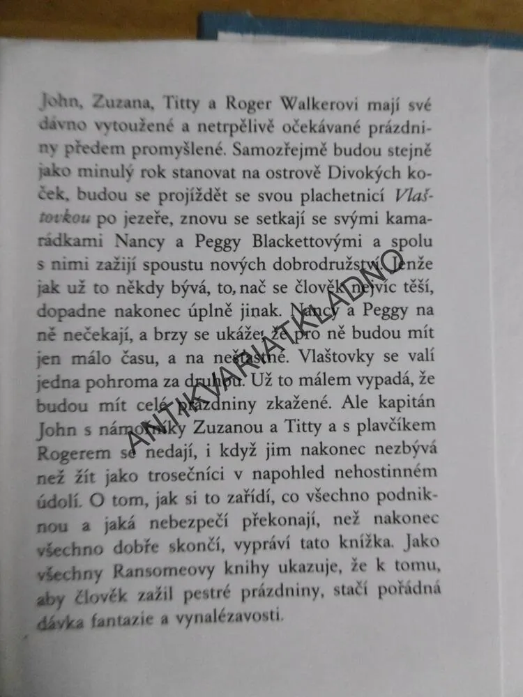 TROSEČNÍCI Z VLAŠTOVKY, ARTHUR RANSOME, JAN ČERNÝ, **an