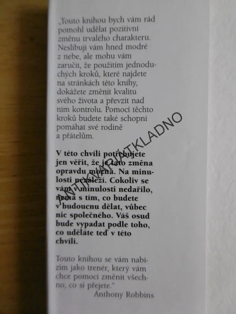 PŘÁTELSKÉ RADY, ANTHONY ROBBINS