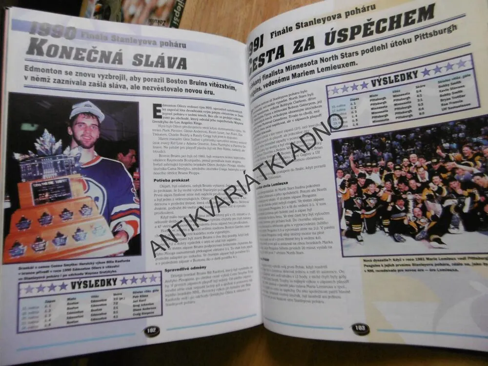 NHL HOKEJ, KLUBY, OSOBNOSTI, HISTORIE