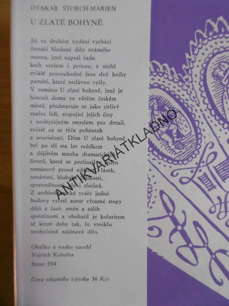 U ZLATÉ BOHYNĚ, O. ŠTORCH-MARIEN, 1972, **an