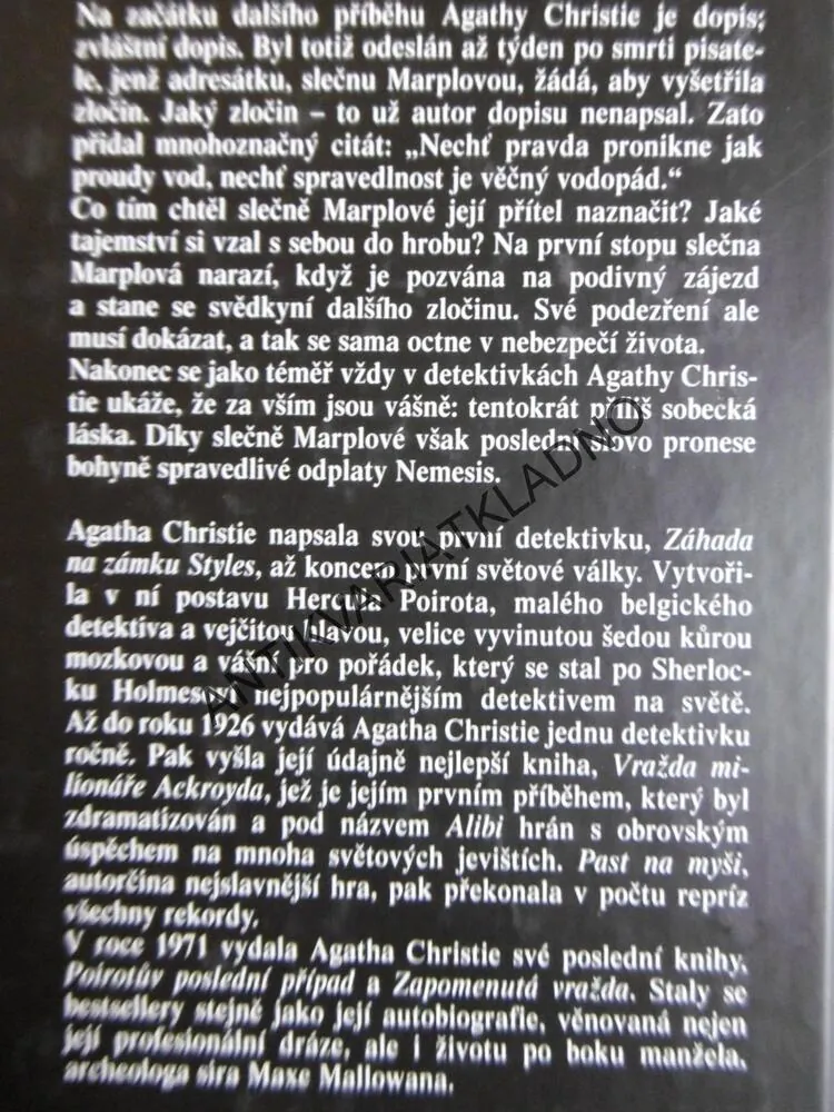 NEMESIS, AGATHA CHRISTIE, **an