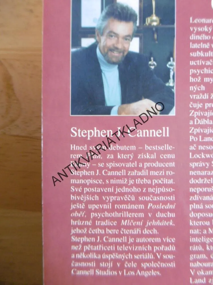 POSLEDNÍ OBĚŤ, STEPHEN J. CANNELL