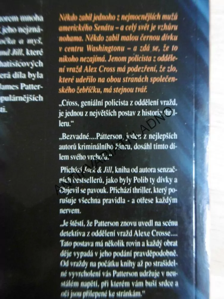 JACK A JILL, JAMES PATTERSON