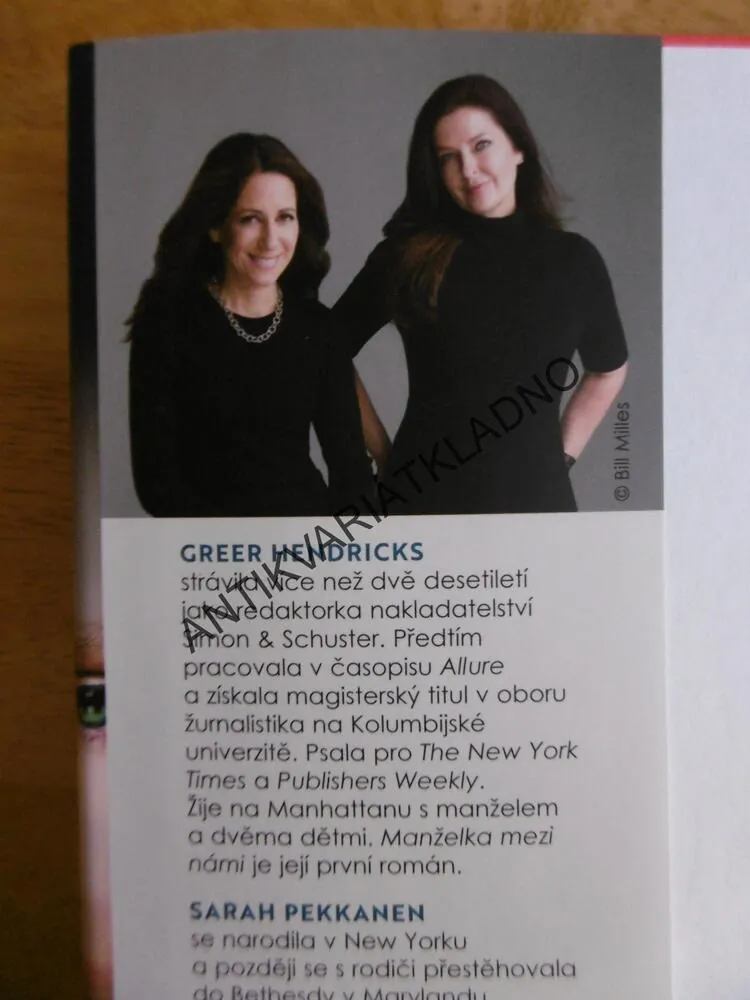 MANŽELKA MEZI NÁMI, GREER HENDRICKS, SARAH PEKKANEN