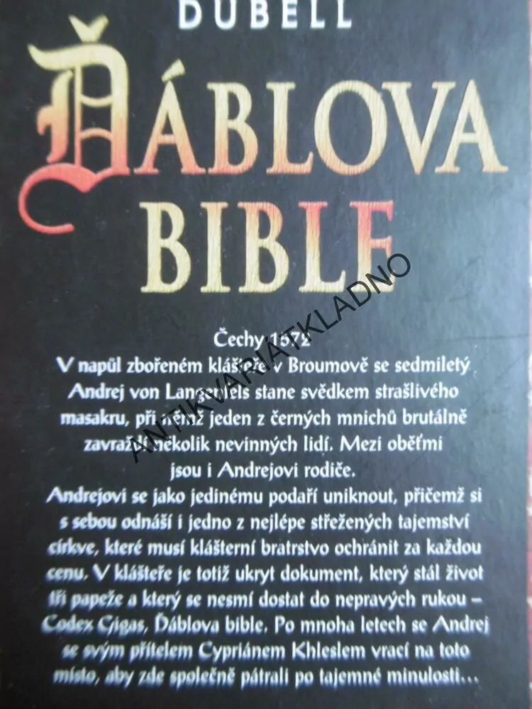 ĎÁBLOVA BIBLE, RICHARD DÜBELL