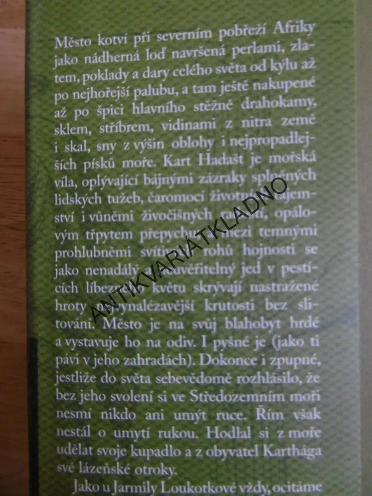 KŘIK NEVIDITELNÝCH PÁVŮ, JARMILA LOUKOTKOVÁ, **an