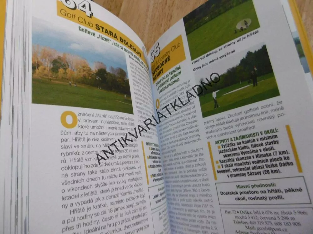 GOLF KŘÍŽEM KRÁŽEM PO ČESKU, TIPY NA VÝLETY, **an