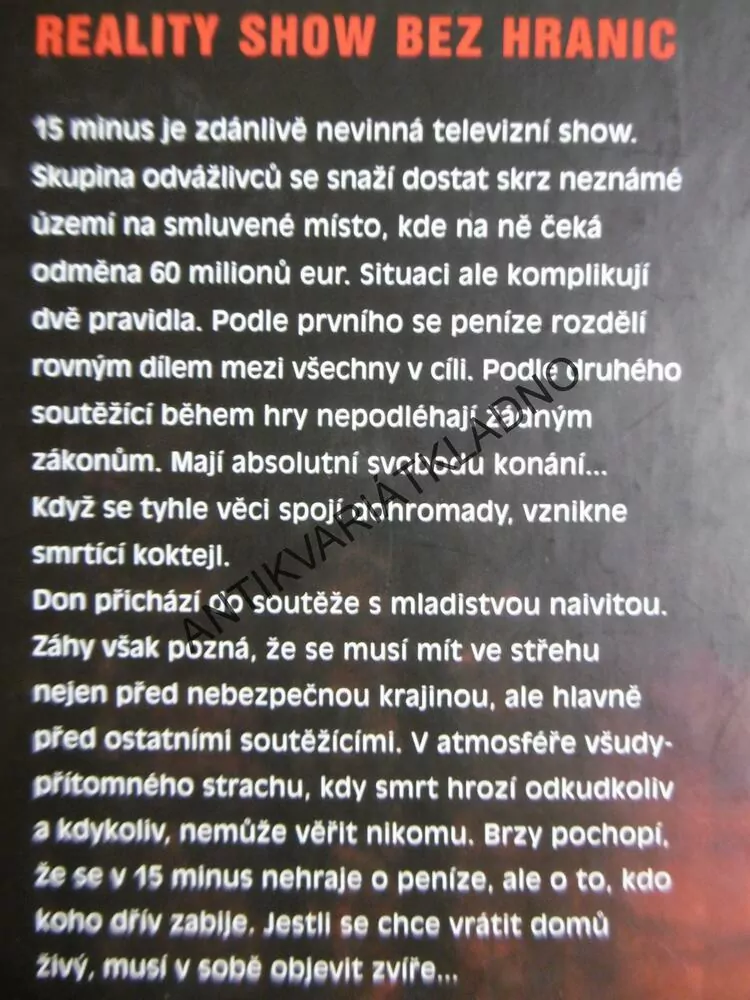 15 MINUS, BOJUJ, NEBO ZEMŘI!, TOMÁŠ ZÁŘECKÝ