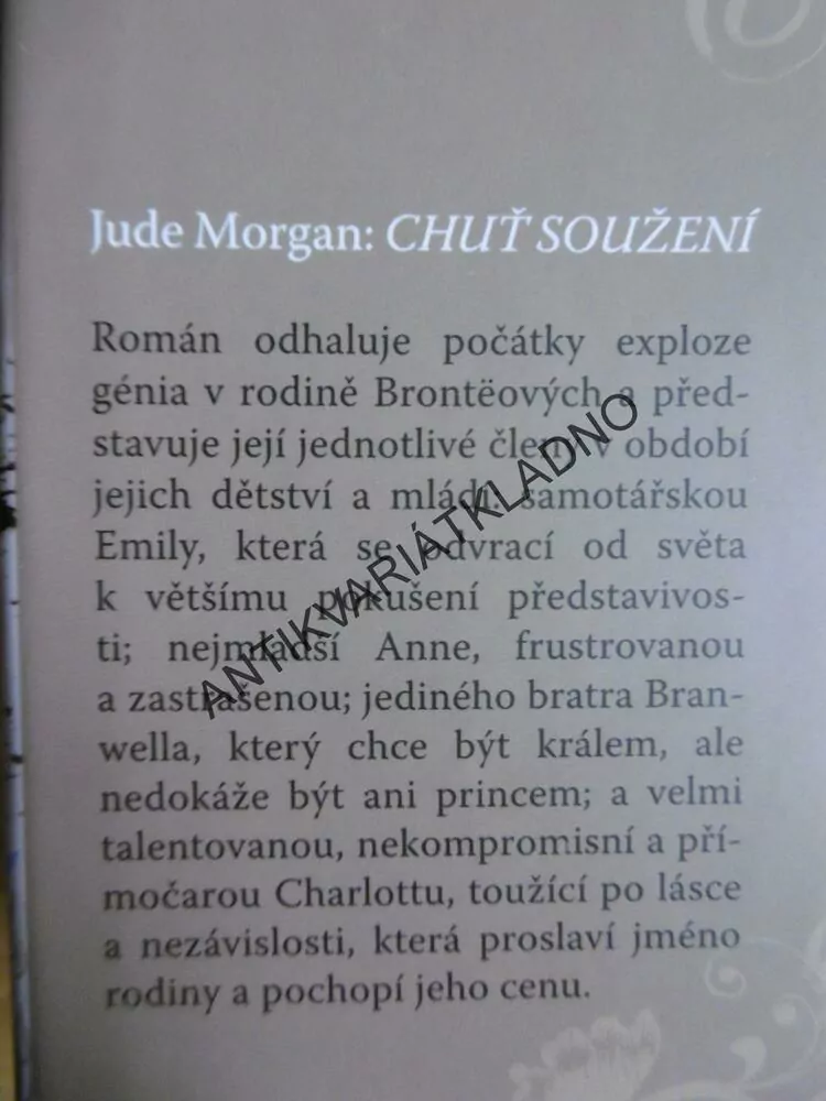 CHUŤ SOUŽENÍ, JUDE MORGAN, **an
