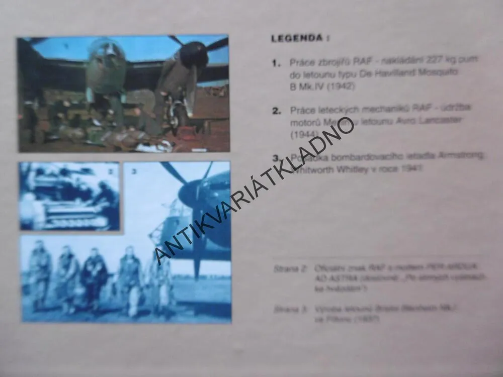 LETADLA 1939-45, 1.DÍL, STÍHACÍ A BOMBARDOVACÍ LETADLA VELKÉ BRITÁNIE, **an