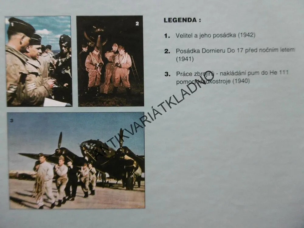 LETADLA 1939-45, 1.DÍL, STÍHACÍ A BOMBARDOVACÍ LETADLA NĚMECKA, **an