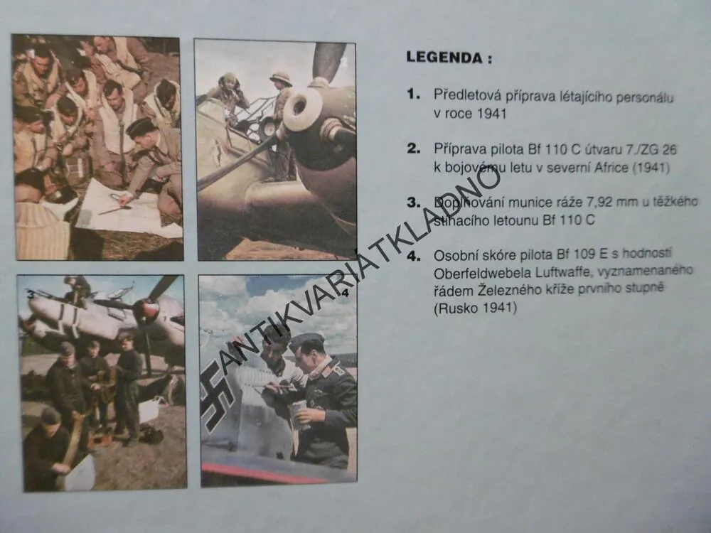 LETADLA 1939-45, 2.DÍL, STÍHACÍ A BOMBARDOVACÍ LETADLA NĚMECKA, **an