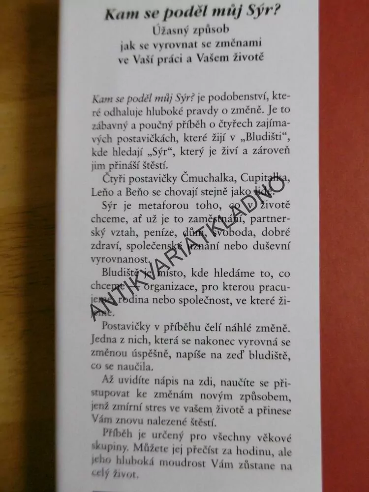 KAM SE PODĚL MŮJ SÝR, SPENCER JOHNSON,**an