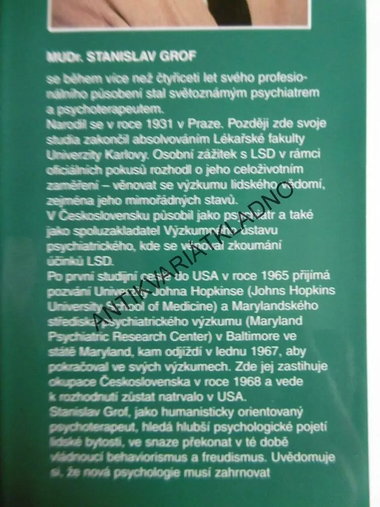 HOLOTROPNÍ VĚDOMÍ, STANISLAV GROF, HAL ZINA BENNETT