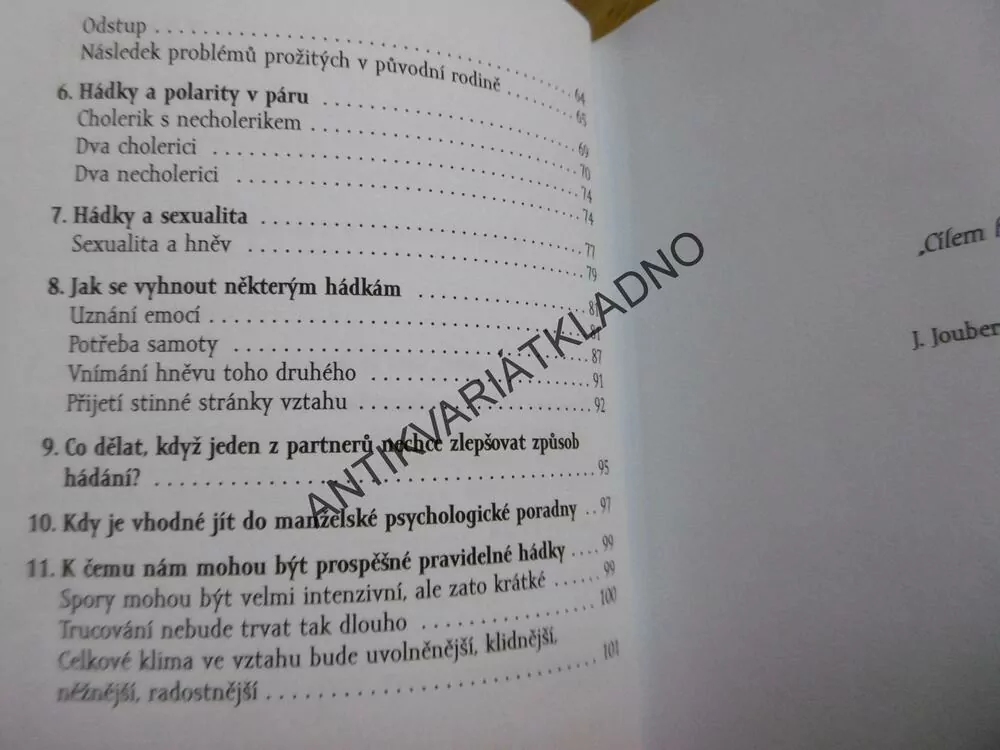 JAK SE DOBŘE POHÁDAT S PARTNEREM... ANEB O SPRÁVNÉM VYUŽITÍ ZDRAVÉ HÁDKY, **an