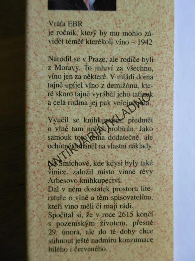 NEJEN... BONMOTY A CITÁTY O VÍNĚ VŠECH CHUTÍ, VRÁŤA EBR, **an