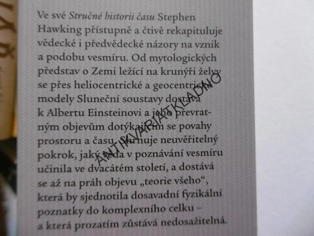 STRUČNÁ HISTORIE ČASU, STEPHEN W. HAWKING, **an