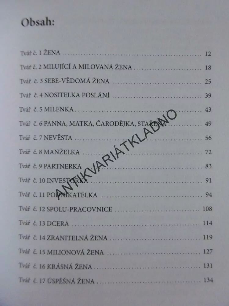 17 TVÁŘÍ ŽENY, ALICE KIRŠ, **an