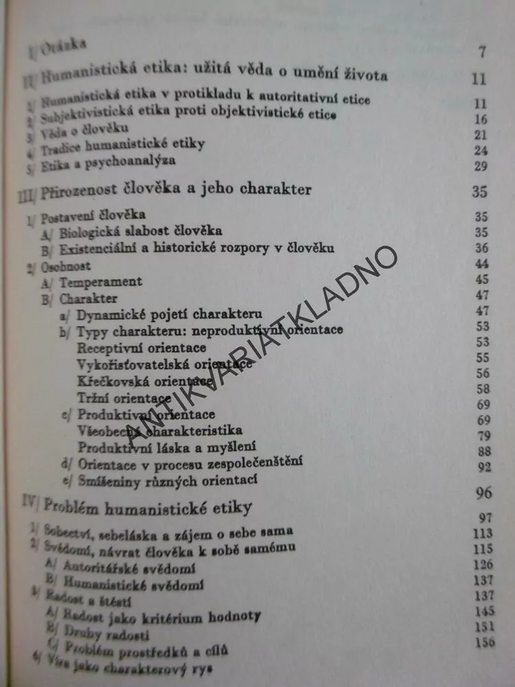ČLOVĚK A PSYCHO ANALÝZA, ERICH FROMM