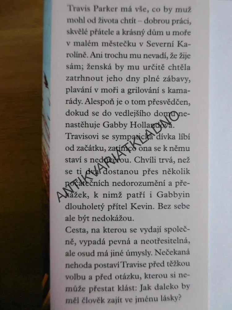 VOLBA, NICHOLAS SPARKS