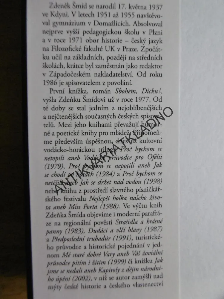 TROJÍ ČAS HOR, ZDENĚK ŠMÍD, 2007, **an