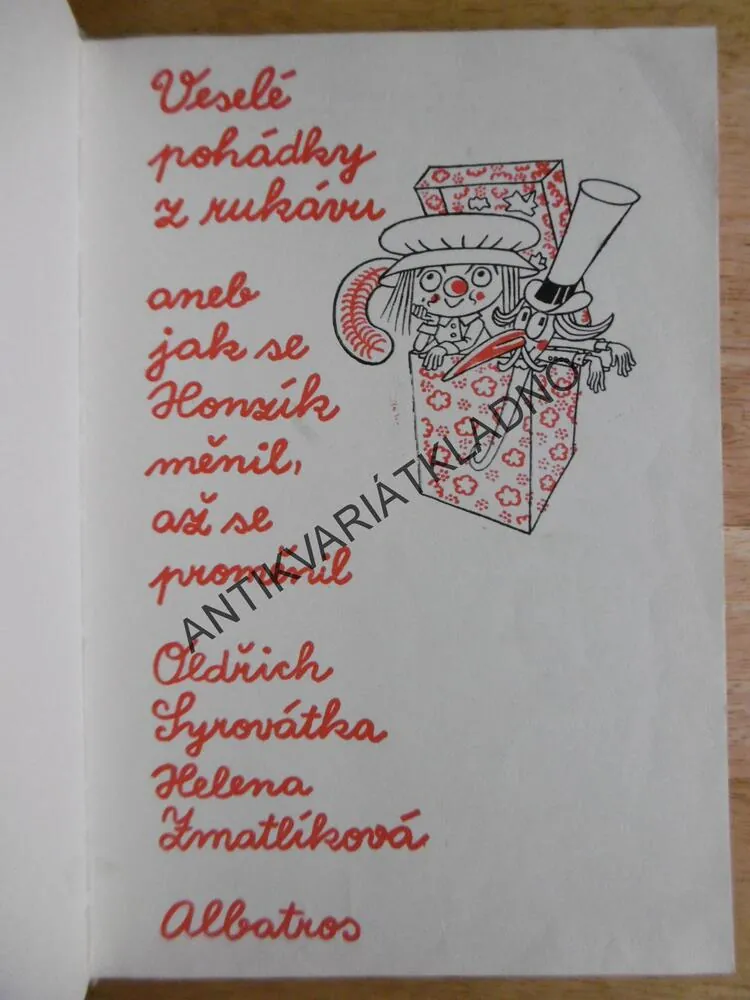 VESELÉ POHÁDKY Z RUKÁVU ANEB JAK SE HONZÍK MĚNIL...., SYROVÁTKA, ZMATLÍKOVÁ, **an