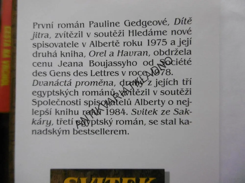 HROŠÍ BAŽINA, VLÁDCOVÉ OBOU ZEMÍ 1, PAULINE GEDGEOVÁ, **an