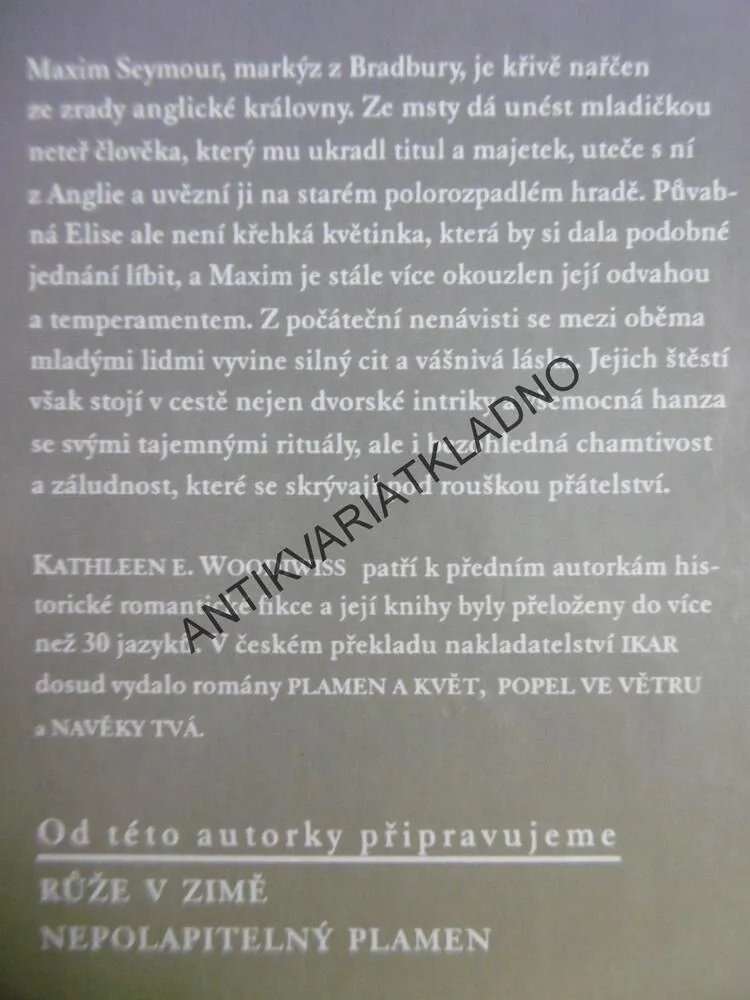 KRÁSNÁ ZAJATKYNĚ, KATHLEEN E. WOODIWISS, **an