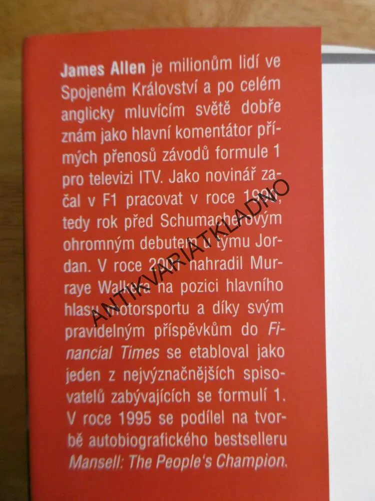 MICHAEL SCHUMACHER, CESTA NA VRCHOL, JAMES ALLEN, 