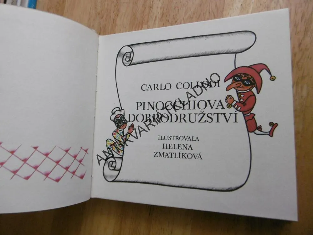PINOCCHIOVA DOBRODRUŽSTVÍ, CARLO COLLODI, ZMATLÍKOVÁ, JISKŘIČKY, **an